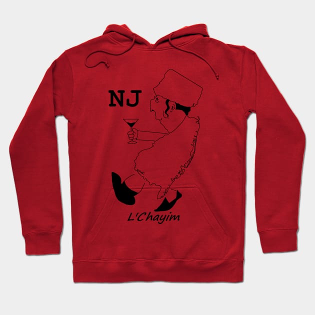 A funny map of New Jersey 4 Hoodie by percivalrussell